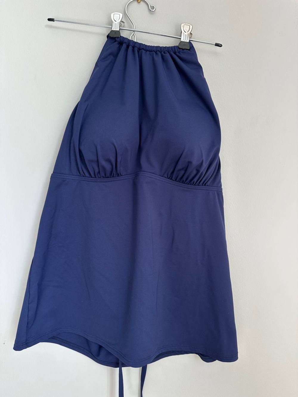 Lands' End Navy Halter Swim Top